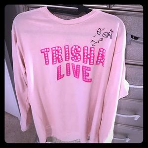 Trisha live long sleeve w autograph